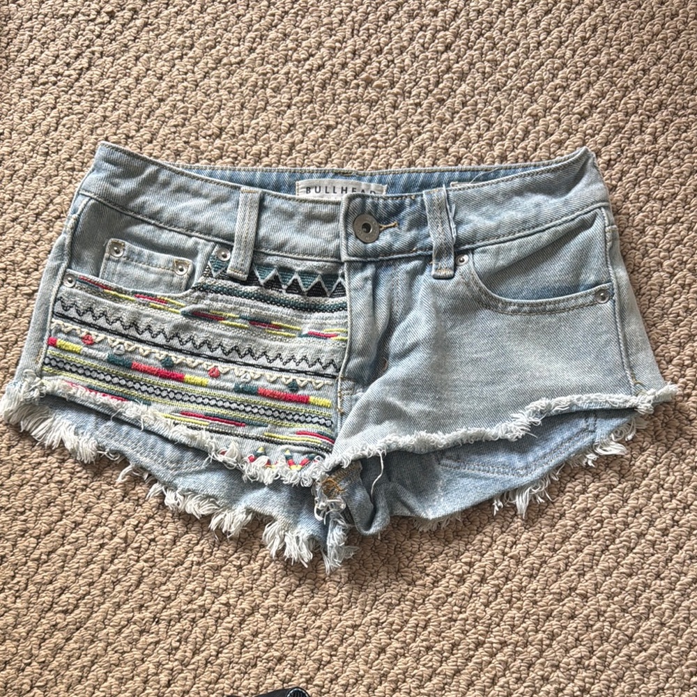 Bullhead 00 Low Rise Denim Shorts